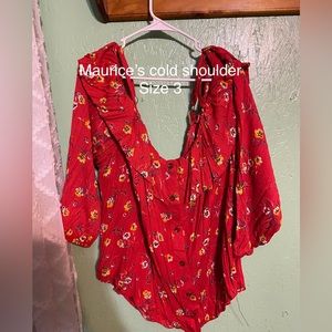 Maurice’s 3x cold shoulder